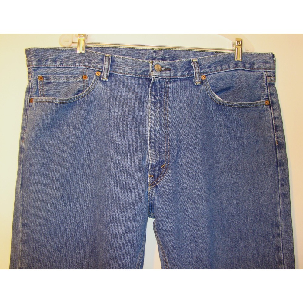LEVIS 505 MENS STRAIGHT BLUE DENIM JEANS SIZE 40X30    D162 - Picture 5 of 8